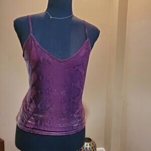 Zara purple spaghetti strap tank top